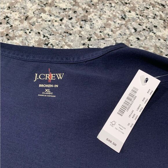 J Crew Shirt XL Oarsman Blue - Picture 3 of 7
